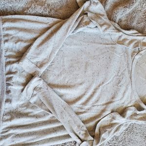 Cream cold shoulder sweater | MATERNITY, PLUS